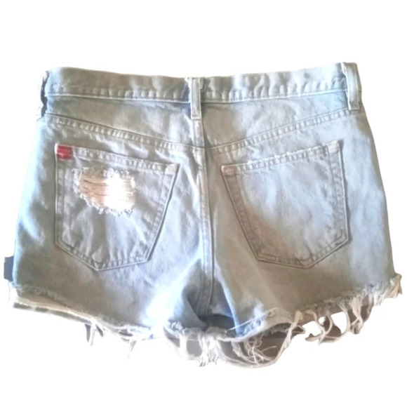 BDG Urban Outfitters Light Wash Denim Shorts 100% Cotton Button Fly Size 27 - Picture 2 of 4